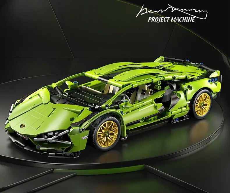 Constrói um Lamborghini -  Dificuldade média, Blocos de Construção, Desafio de Montagem Constrói um Lamborghini -  Dificuldade média, Blocos de Construção, Desafio de Montagem